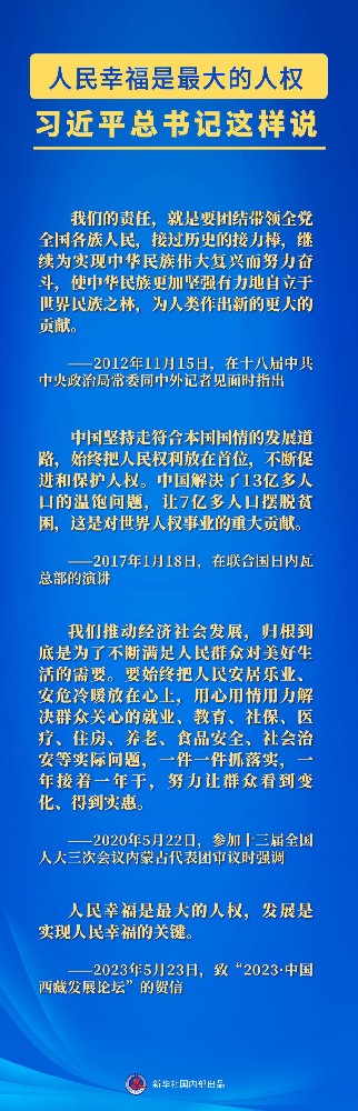 習近平總書記這樣論述尊重和保障人權